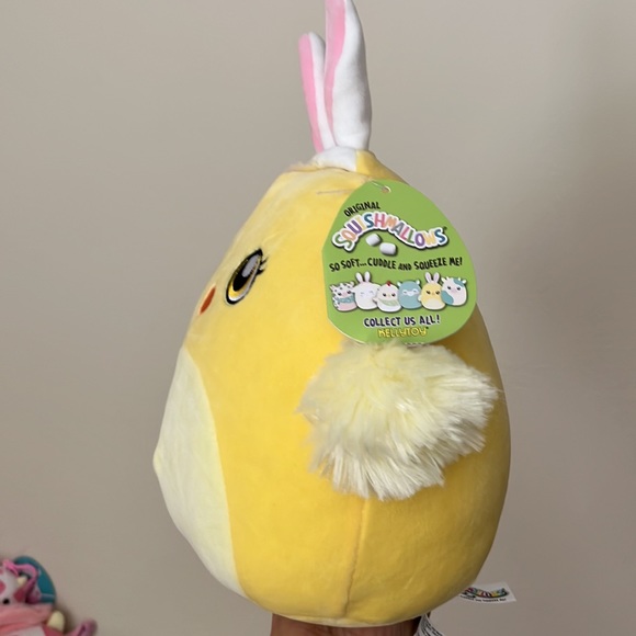 Squishmallows Aimee the Easter Chick with Bunny Ears NWT 8” HTF! - Picture 3 of 5